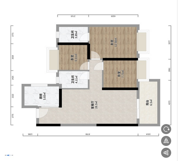 武漢保利和光晨樾99平戶型圖裝修設(shè)計(jì)方案 武漢保利和光晨樾99平戶型圖裝修設(shè)計(jì)方案