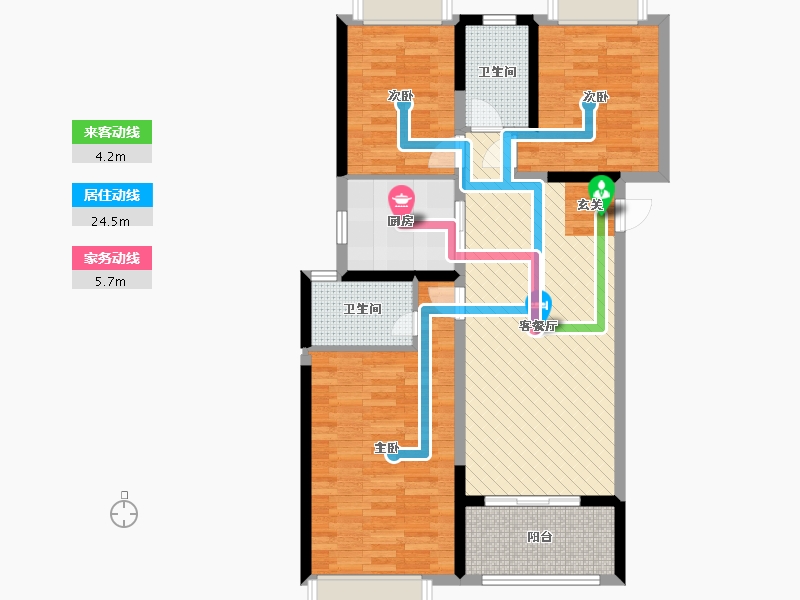 保利和光晨樾123平戶型動靜線 保利和光晨樾123平戶型動靜線