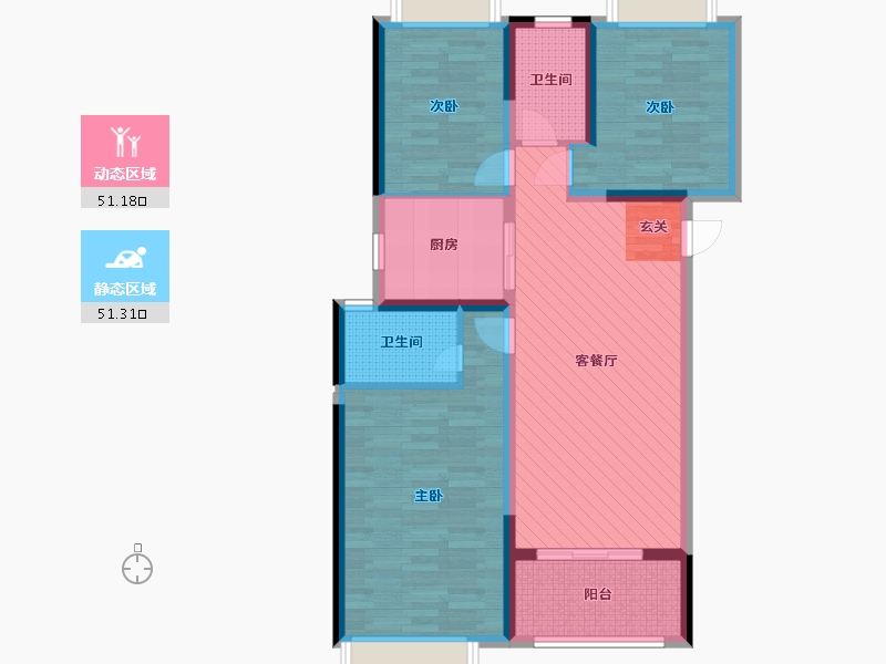 保利和光晨樾123平戶型動靜分區(qū) 保利和光晨樾123平戶型動靜分區(qū)